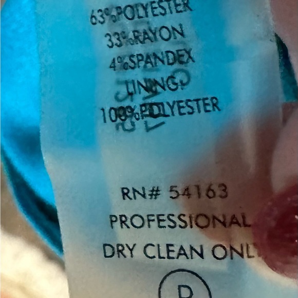 Calvin Klein Asymmetrical Teal Dress - Picture 5 of 5